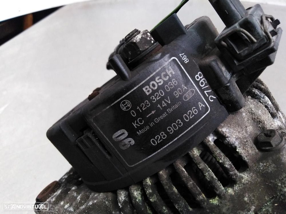 ALTERNADOR VOLKSWAGEN POLO 1998 -0123320036 - 1