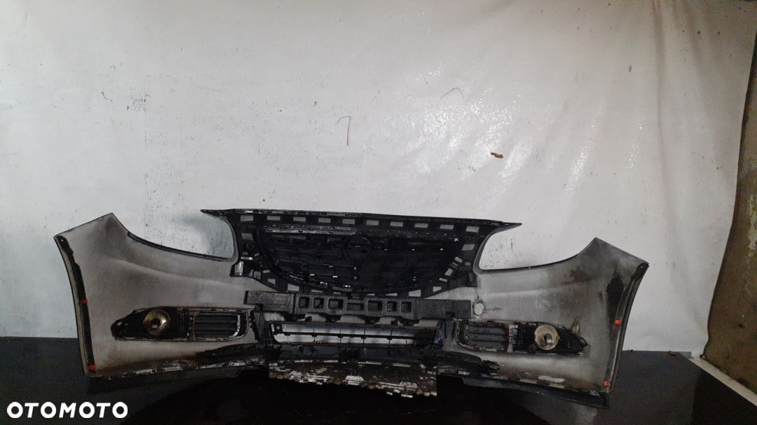 } ZDERZAK PRZÓD PRZEDNI DO OPEL INSIGNIA A 1 I Z20R CZARNY HALOGENY - 5
