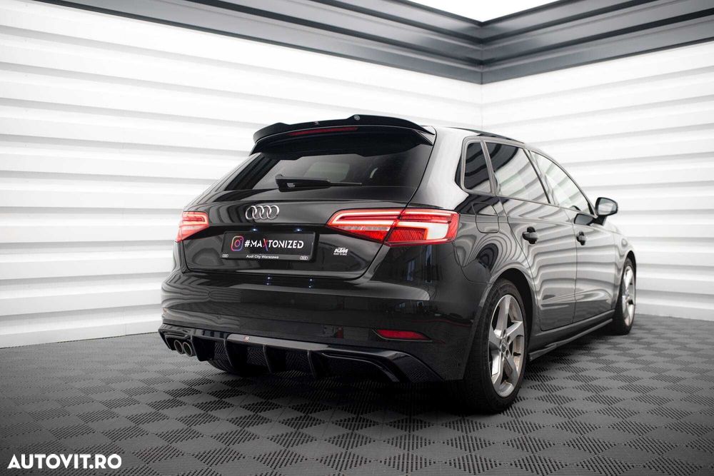 Difuzor bara spate Audi A3 Sportback 8V 2016-2020 v28 - Maxton Design - 2