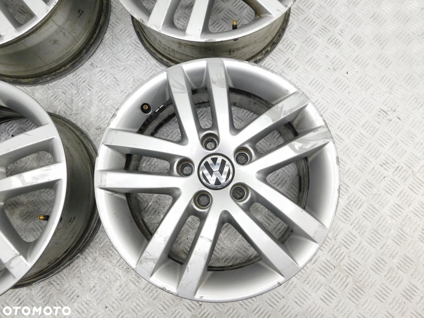 4x FELGI ALUMINIOWE 5x112 6,5Jx16 - VW GOLF V VI PLUS TOURAN CADDY PASSAT - 5