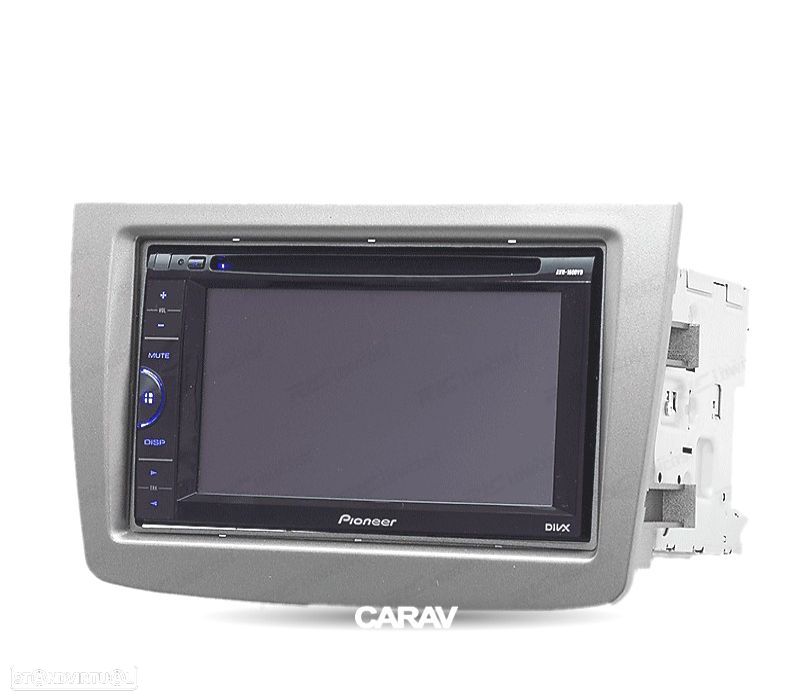 MOLDURA ADAPTADOR CINZA PARA RADIO 2-DIN ALFA ROMEO MITO - 6