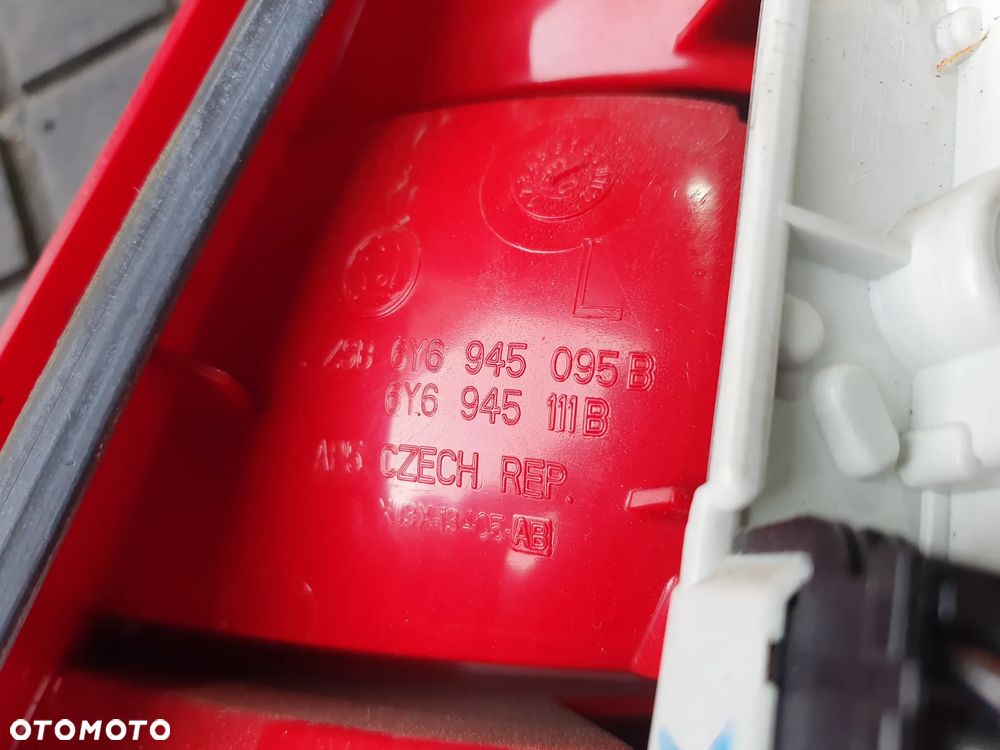 SKODA FABIA I 6Y LAMPA LEWY TYŁ LEWA TYLNA 6Y6945095B 6Y6945111B XU3X-13441-AB ORYGINAŁ - 11