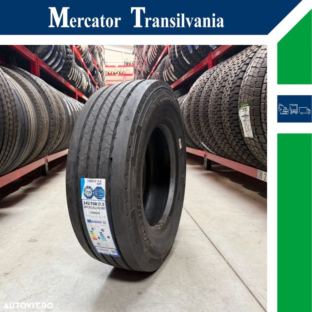 Anvelopa NOUA M+S* Regional 245/70R17.5 Fortune FAR603 143/141J 18PR Directie/Remorca - 1