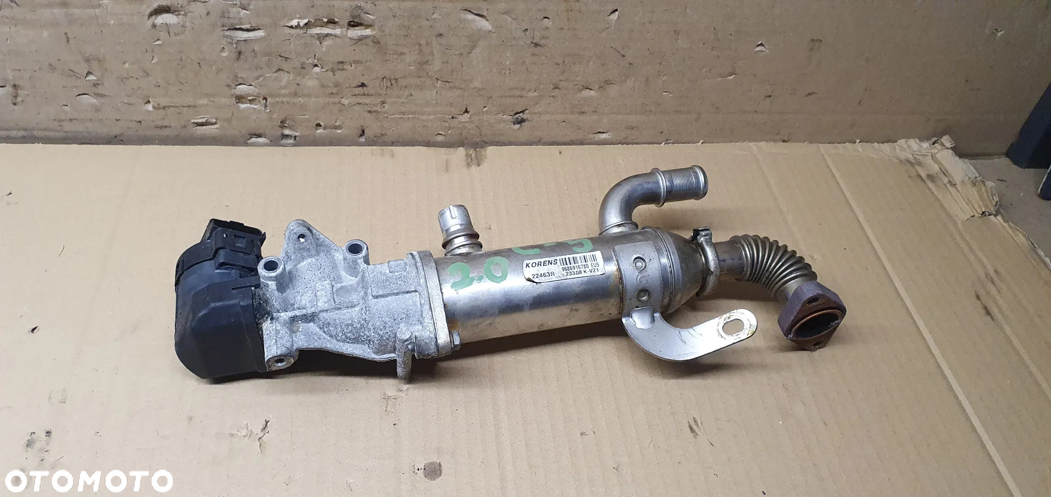 Zawór EGR chłodnica chłodniczka Citroen C5 III 2.0 HDI 9681825280 9686916780 - 3
