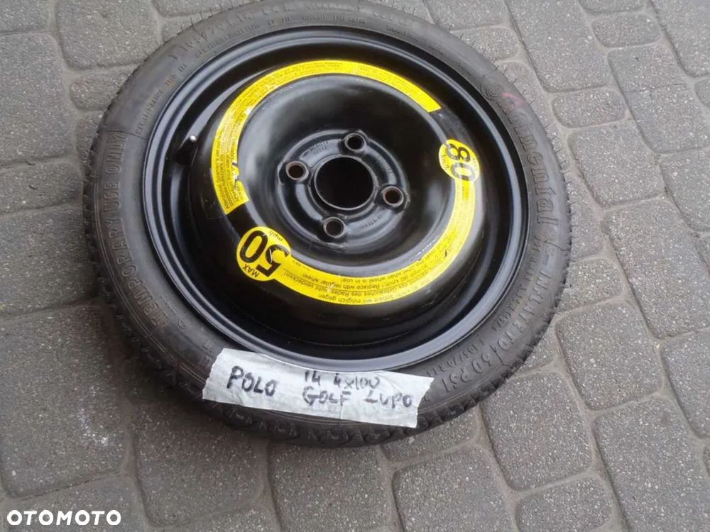 felga felgi koło dojazdowe polo fabia golf passat lupo audi 4x100 14 - 2