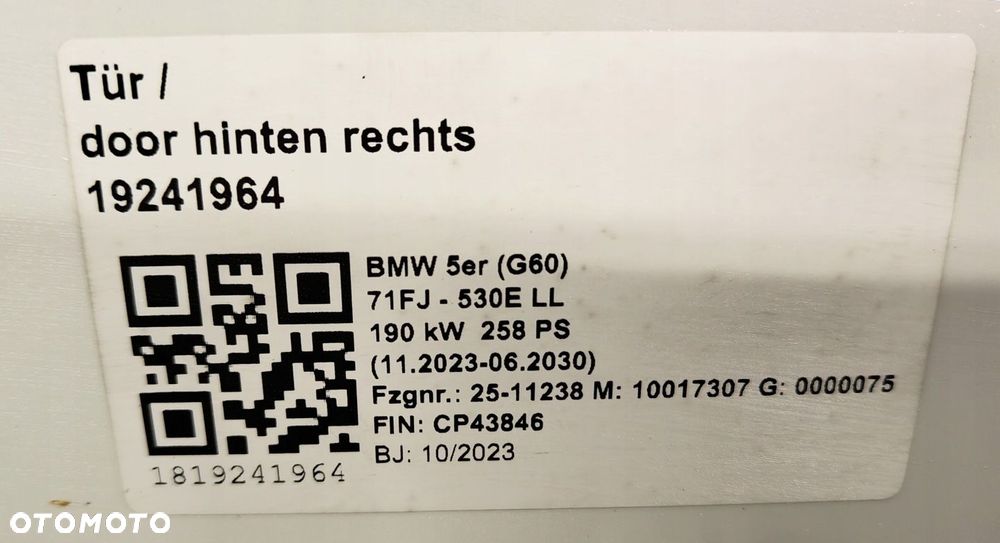BMW 5 G60 PRZÓD MASKA ZDERZAK LAMPY BŁOTNIKI PAS PRZEDNI M-PAKIET A300 - 15