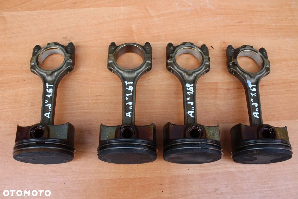 TŁOK TŁOKI KORBOWODY OPEL INSIGNIA A ASTRA J MERIVA A CORSA D 1.6 TURBO A16LET - 5