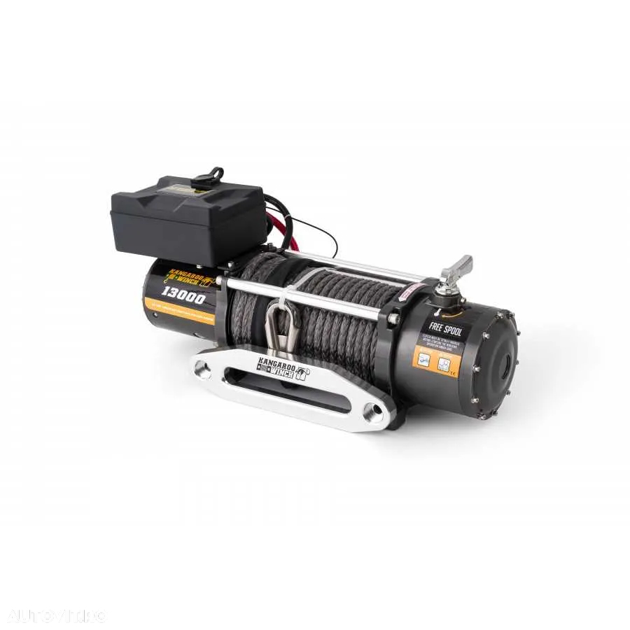 Troliu electric KANGAROOWINCH K 13000lbs (trage 5897 kg), cablu sintetic - 3