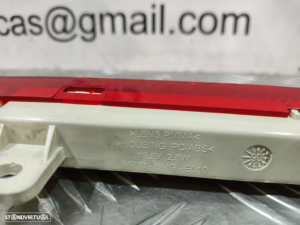 LUZ FAROL FAROLIM TRASEIRO TRÁS 3ª STOP HONDA CIVIC 8 VIII MK8 FN FK 34270SMGE010 - 9