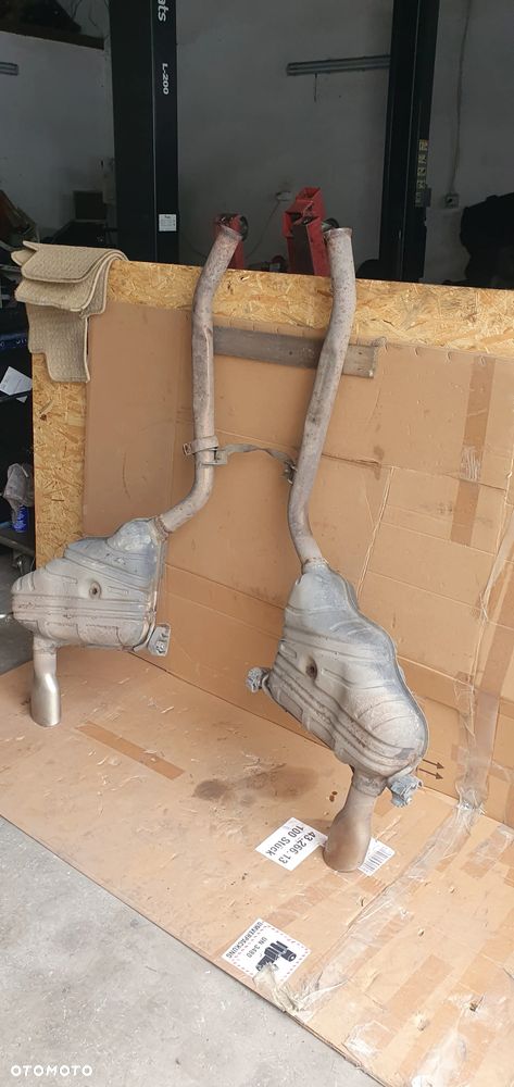 Tłumik końcowy wydech prawy lewy Mercedes ML W164 3.5 V6 A1644906001 A1644905801 - 3