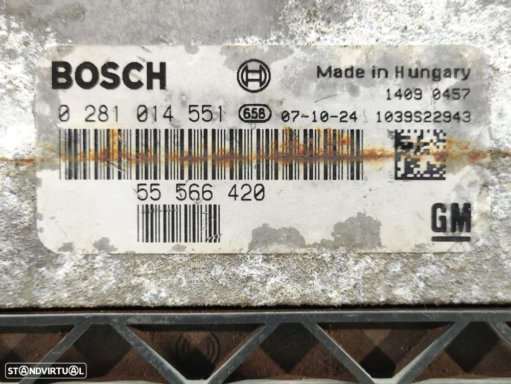 Centralina Motor Original Bosch Opel 1.9 TiD 150cv Z19DTH 0281014551 55566420 - 6