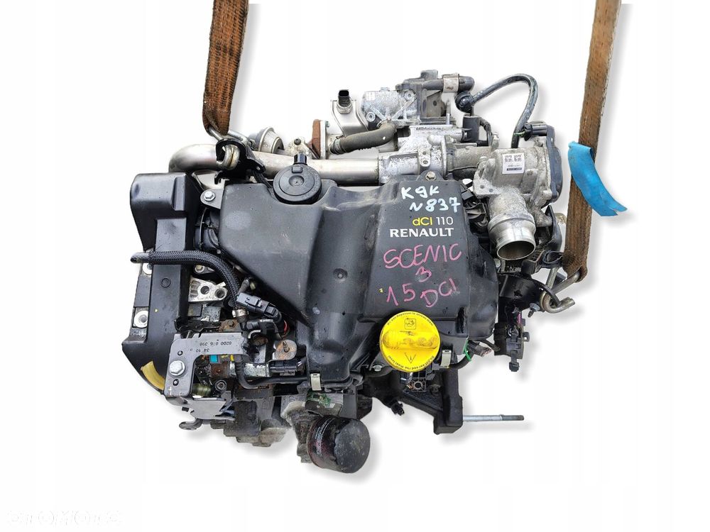 SILNIK KOMPLETNY K9K N837 RENAULT GRAND SCENIC 3 III 1.5 DCI 101 TYŚ KM - 1