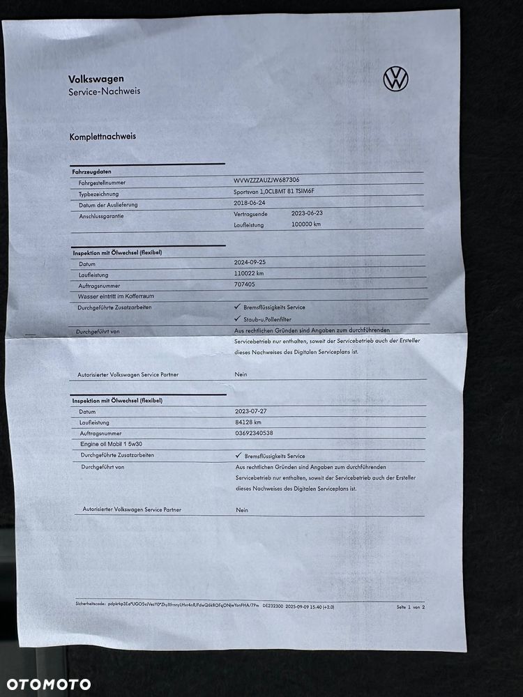 Volkswagen Golf Sportsvan SV 1.0 TSI Trendline - 36