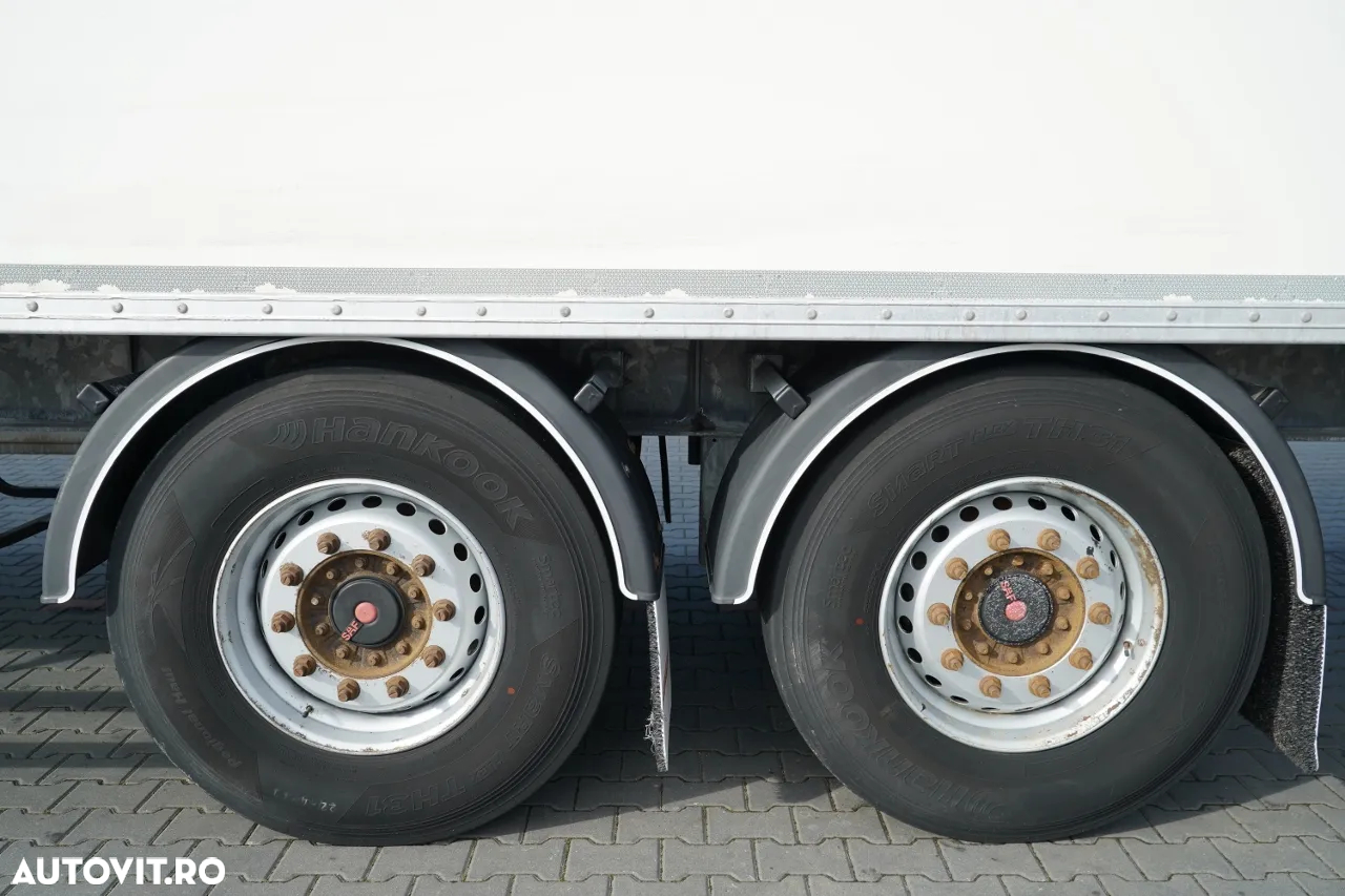 Fruehauf CONTAINER / KOFFER / AXE SAF / 2 AXE / OBLOANE RULANTE / PODEA RESISTENTĂ: ȘINĂ DIN SCADENĂ - 17