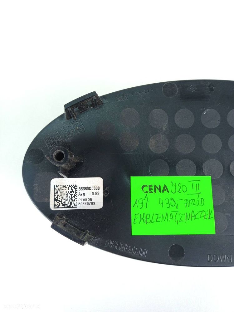 emblemat zderzaka przód znaczek przedni i20 iii 19- 86380-q0000 - 7