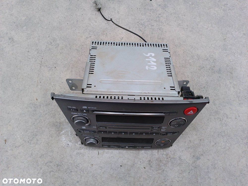 RADIO FABRYCZNE SUBARU OUTBACK III 86201AG430 Y37-1102-73 - 3