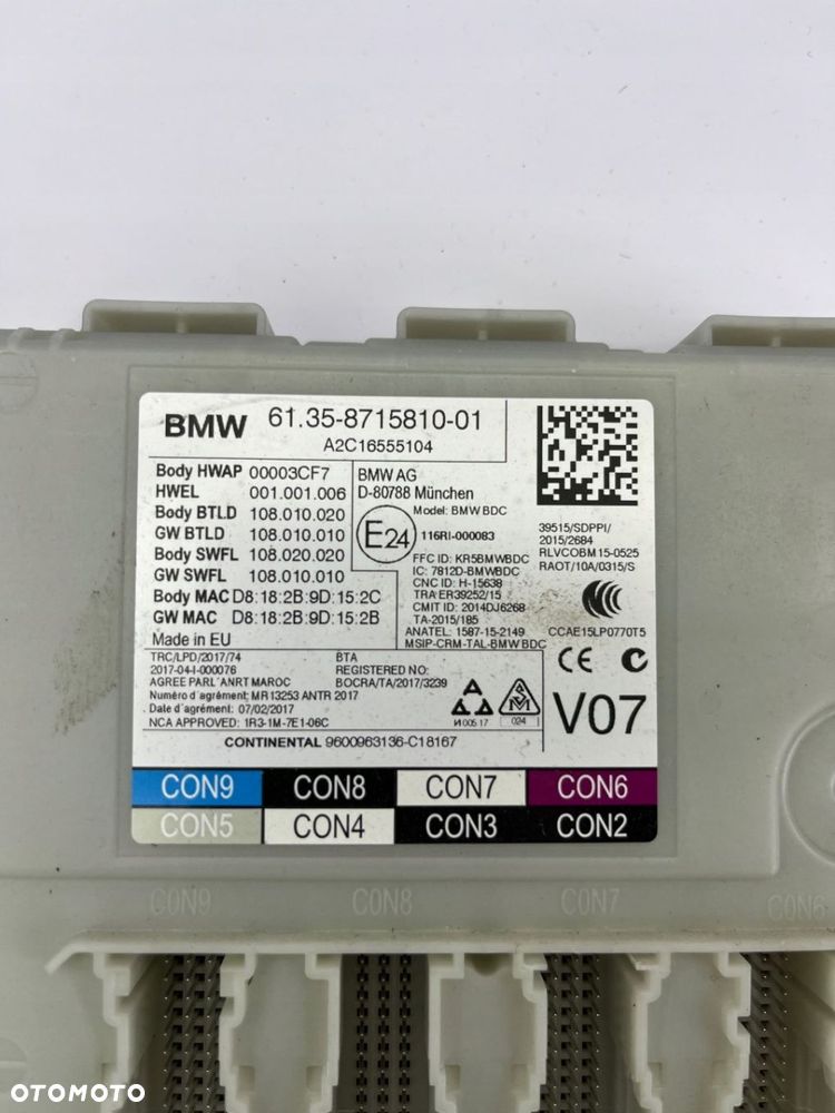 MODUŁ STEROWNIK FEM BMW G01 8715810 - 4