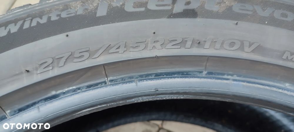 OPONY ZIMOWE 275/45R21 110V HANKOOK WINTER I CEPT EVO 3 (2421) 5mm ZIMA 2 SZTUKI PARA - 6