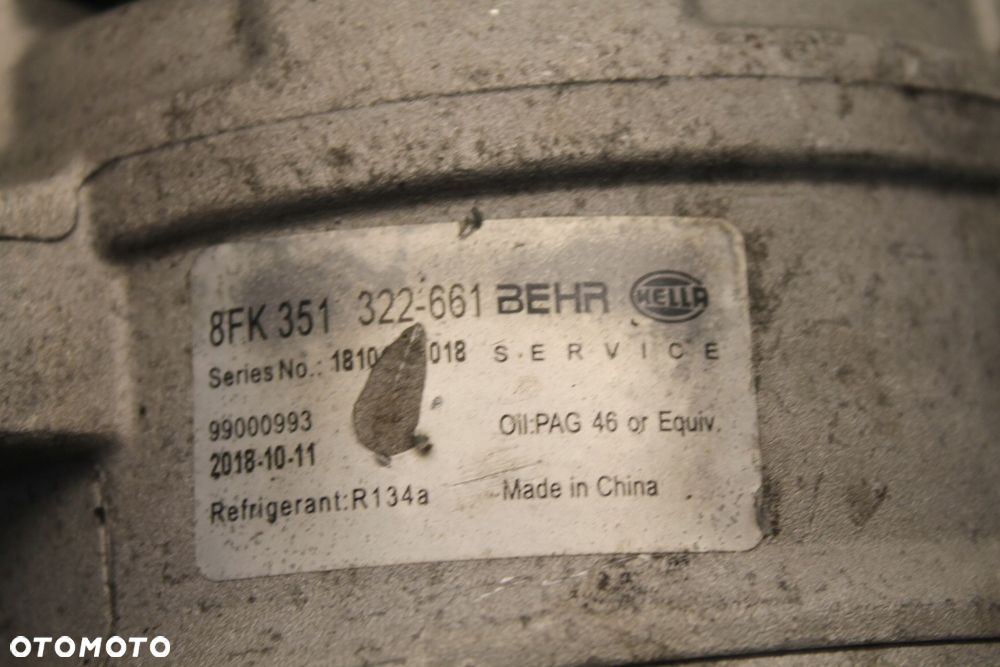 SPRĘŻARKA KLIMY KLIMATYZACI VW 2.0 TDI 8FK351322 - 10