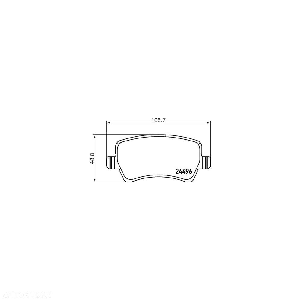 Placute frana spate Ford Galaxy (Wa6), 05.2006-06.2015, marca SRLine S70-1439 - 1