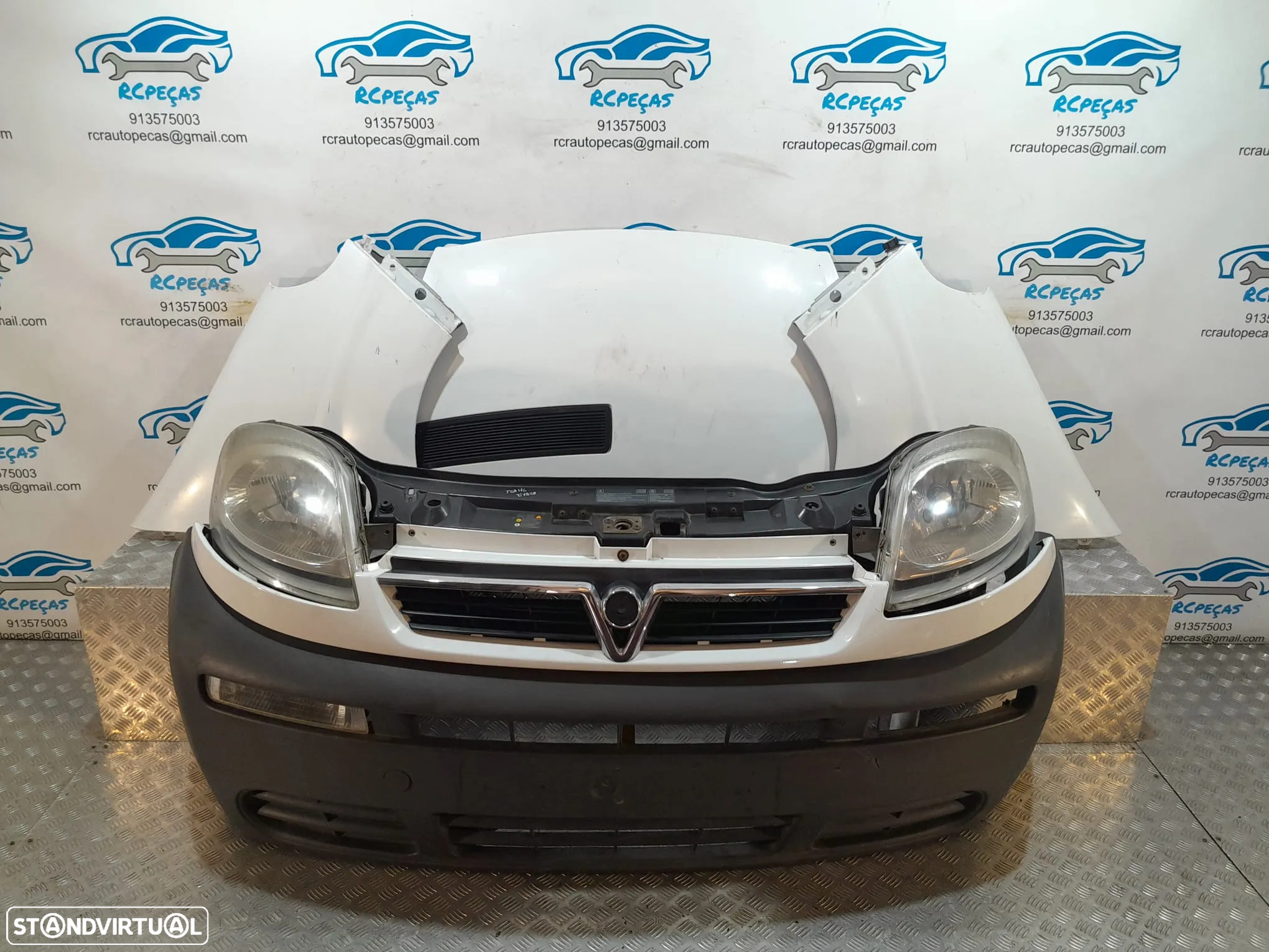 FRENTE COMPLETA OPEL VIVARO A X83 CAPOT PARACHOQUES GUARDA-LAMAS OTICAS RADIADOR VENTILADOR FRENTE FIBRA REFORÇO - 19