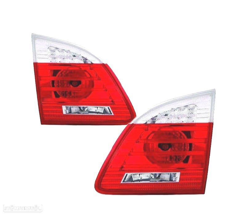FAROLINS LED BMW E61 TOURING 07-09 BRANCO VERMELHO - 1