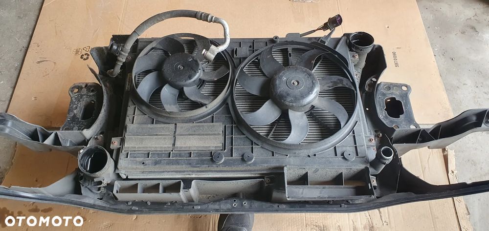 Pas przedni wzmocnienie chłodnica chłodnice wentylatory VW Passat B6 2.0 TDI 3C0121253R - 6