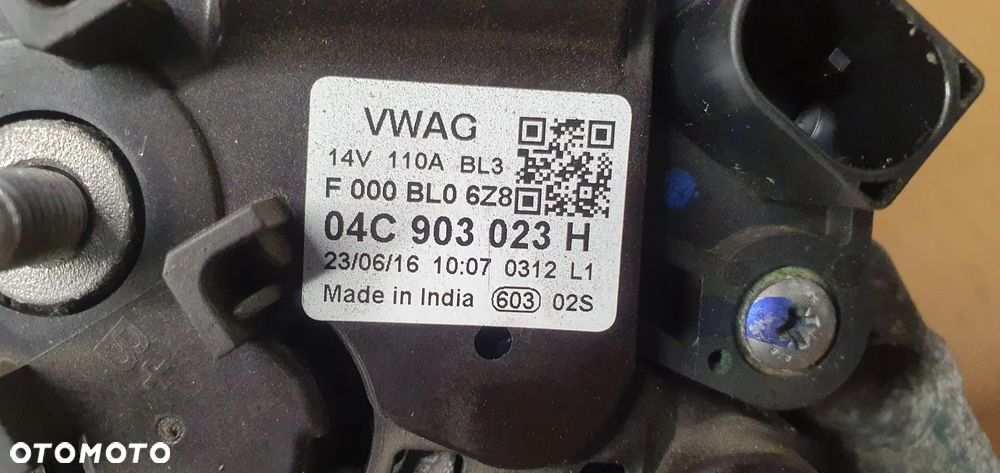 Alternator prądnica VW Polo V 6R 1.0 04C903023H - 7