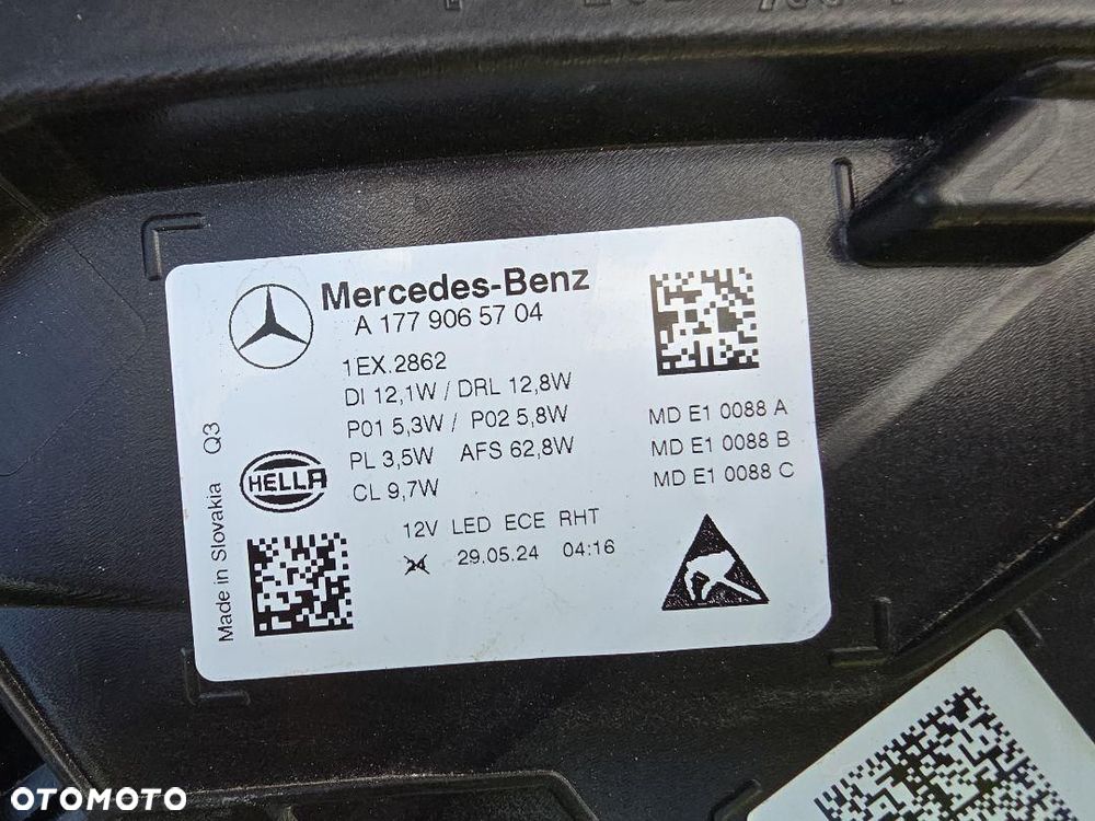 MERCEDES A KLASA 177 LIFT Lampy Full Led Multibeam A1779065704 A1779065804 - 15