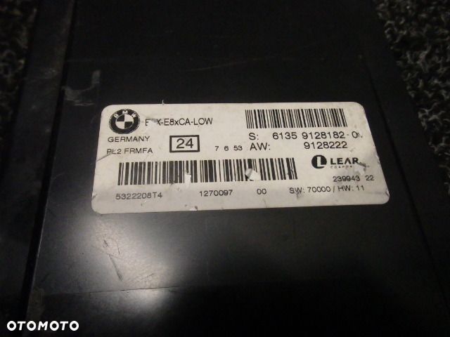 BMW E87 E90 E91 MODUŁ STEROWNIK ŚWIATEŁ 9128182 9128222 RAF-AUTO CZĘŚCI BMW - 3