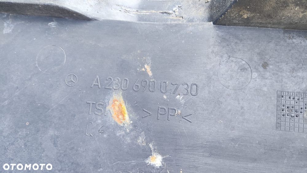 OSŁONA POD ZDERZAK NADKOLE TRÓJKĄT LEWY PRAWY PRZÓD MERCEDES SL R230 W230 - 7