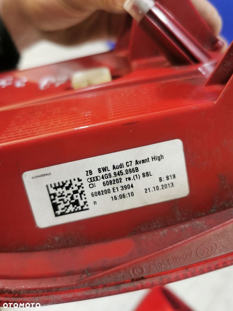 audi a6 c7 lampa reflektor prawa tył tylna - 3