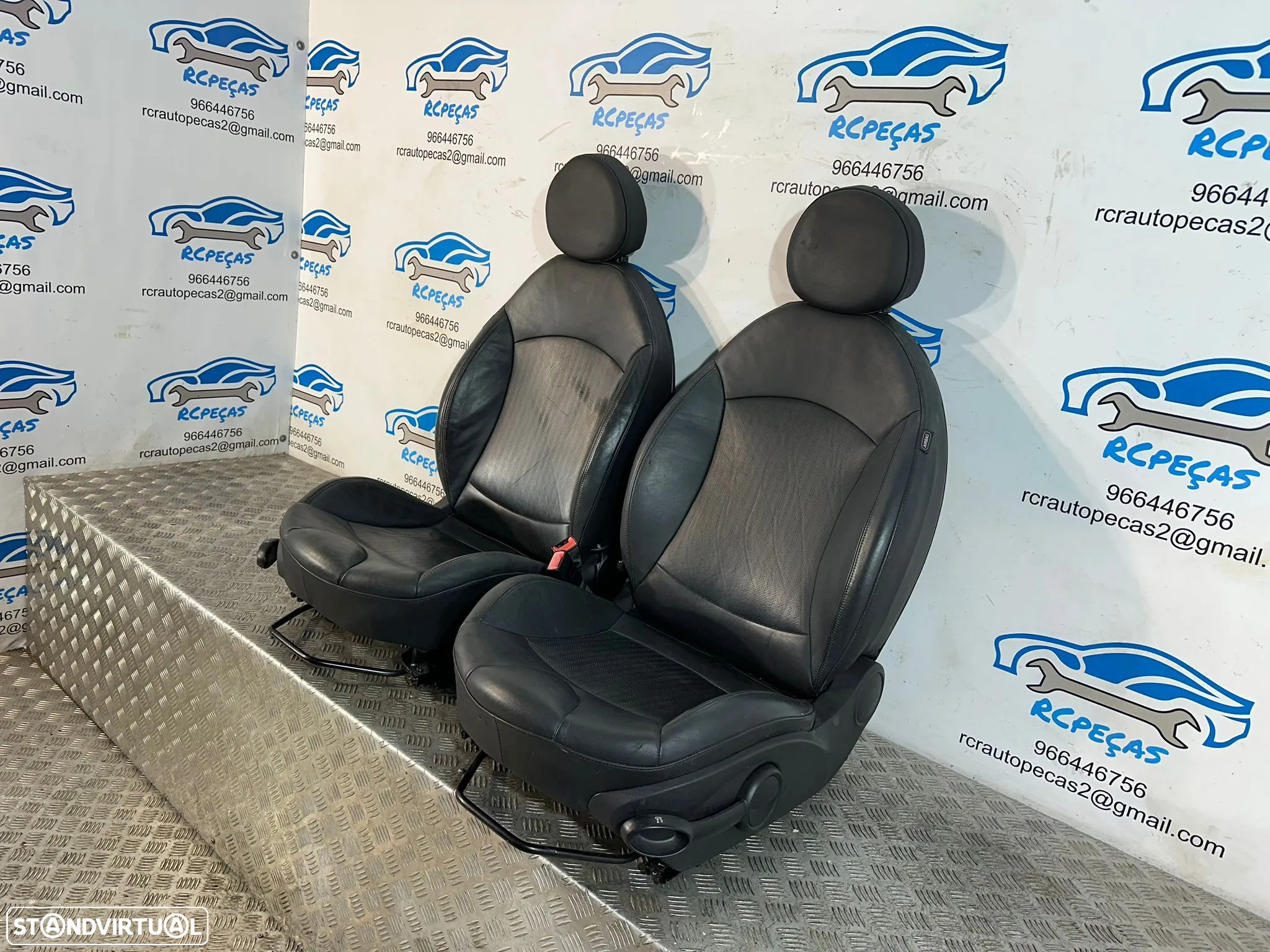 .Conjunto Bancos Pele Perfurada Mini Cooper S One R55 Clubman R56 2006 - 2013 - 10