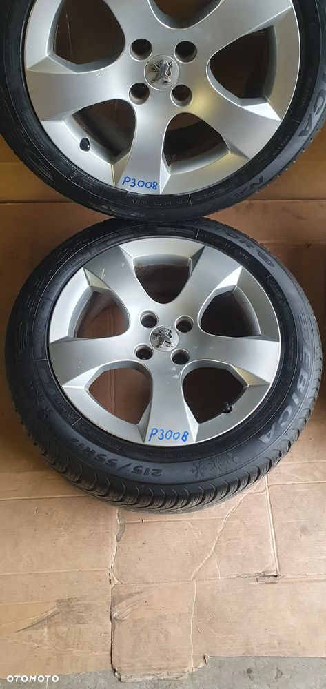 Alufelgi z oponami alusy felgi aluminiowe 4X108 R17 7.5J ET29 215/55 R17 Peugeot 3008 9684883880 - 4