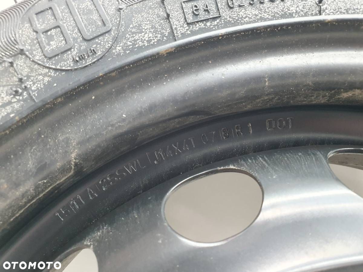 DOJAZDÓWKA KOŁO ZAPASOWE DOJAZDOWE 115/70R14 4X100 - 3