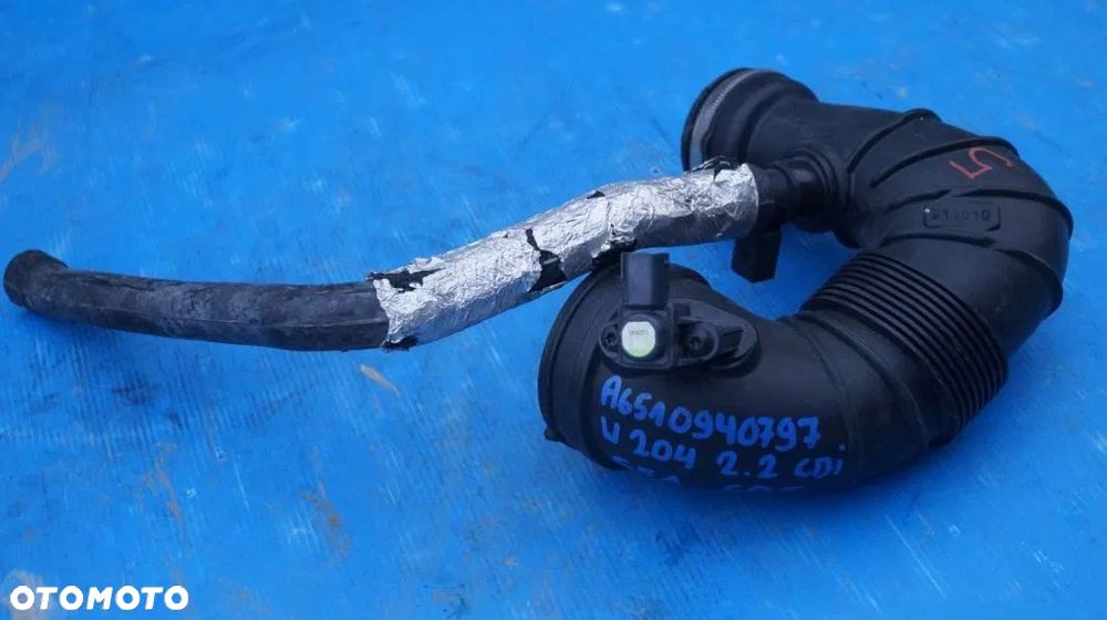 Rura powietrza A6510940797 Mercedes 2.2 CDi W204 C E GLK Gliwice - 2