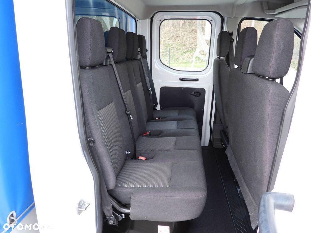 Ford TRANSIT SKRZYNIA PLANDEKA PODWÓJNA KABINA DOKA 7 MIEJSC TEMPOMAT LEDY KLIMATYZACJA  130KM - 34