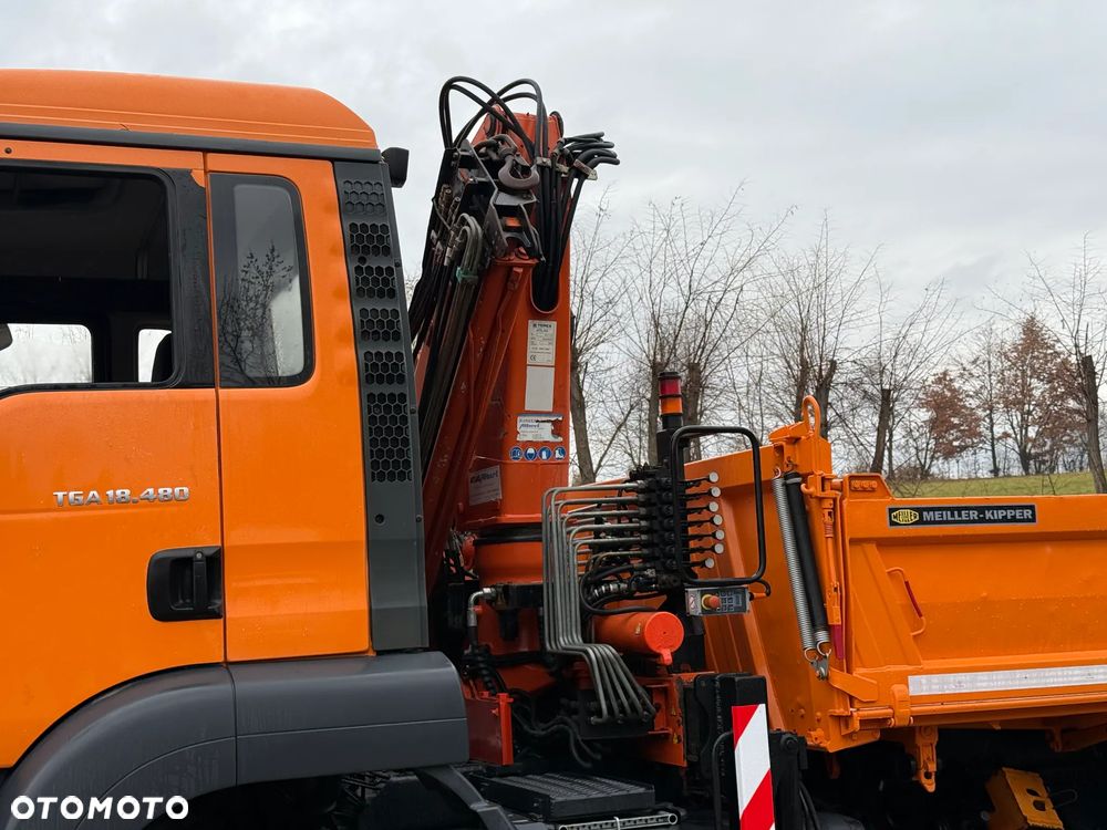 MAN * MAN 18 480 * KIPER WYWROTKA * 4x4 * HDS ATLAS 85* STAN BARDZO DOBRY * Sprowadzony - 6