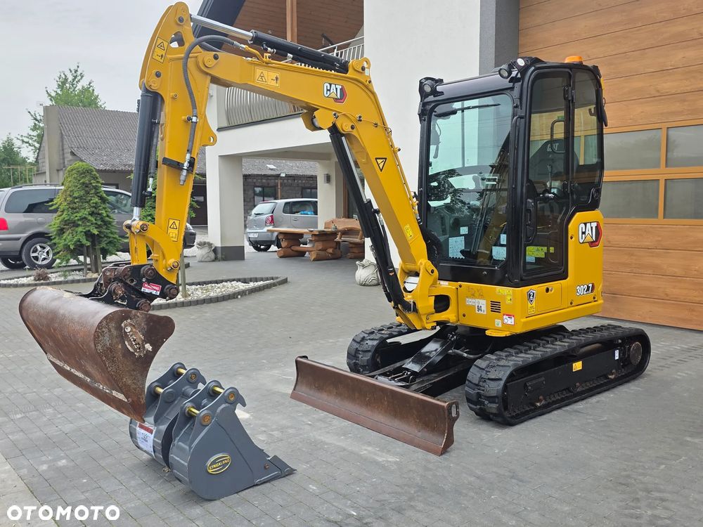 Caterpillar CAT 302.7 CR mini koparka szybkozłącze 3 łyżki piękna serwisowana 1 wł JCB sprowadzona w oryginale - 38
