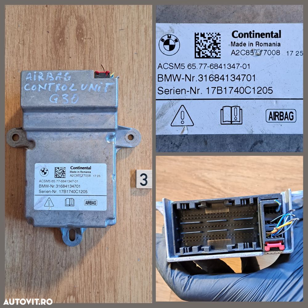 Calculator modul airbag bmw f30 f07 f10 f11 f06 f01 f25 f22 f32 - 4