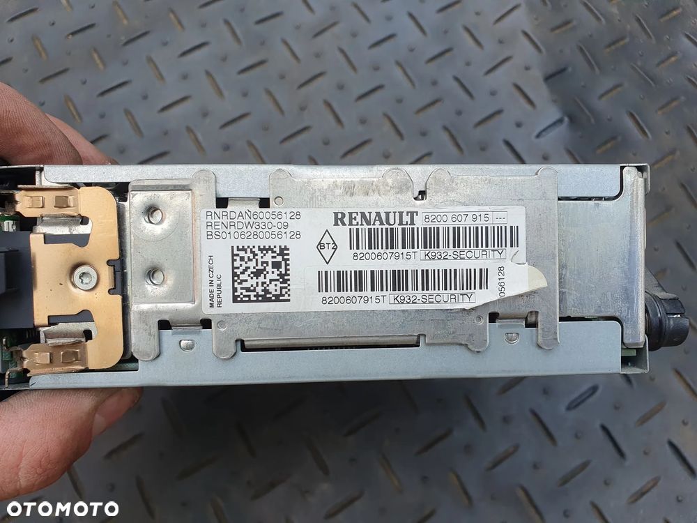 RENAULT CLIO III RADIOODTWARZACZ RADIO FABRYCZNE RENRDW330-09 8200607915 - 4