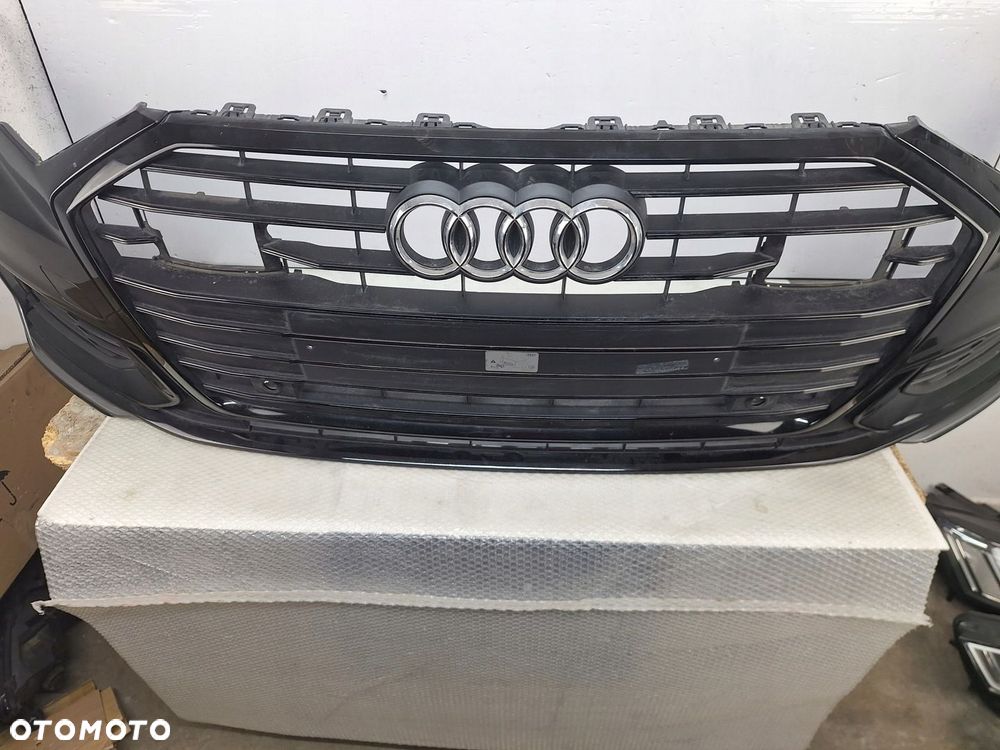 ZDERZAK AUDI A6 C8 4K 4K0 S-LINE 2019-2023 BLACK EDITION GRILL KRATKA - 3