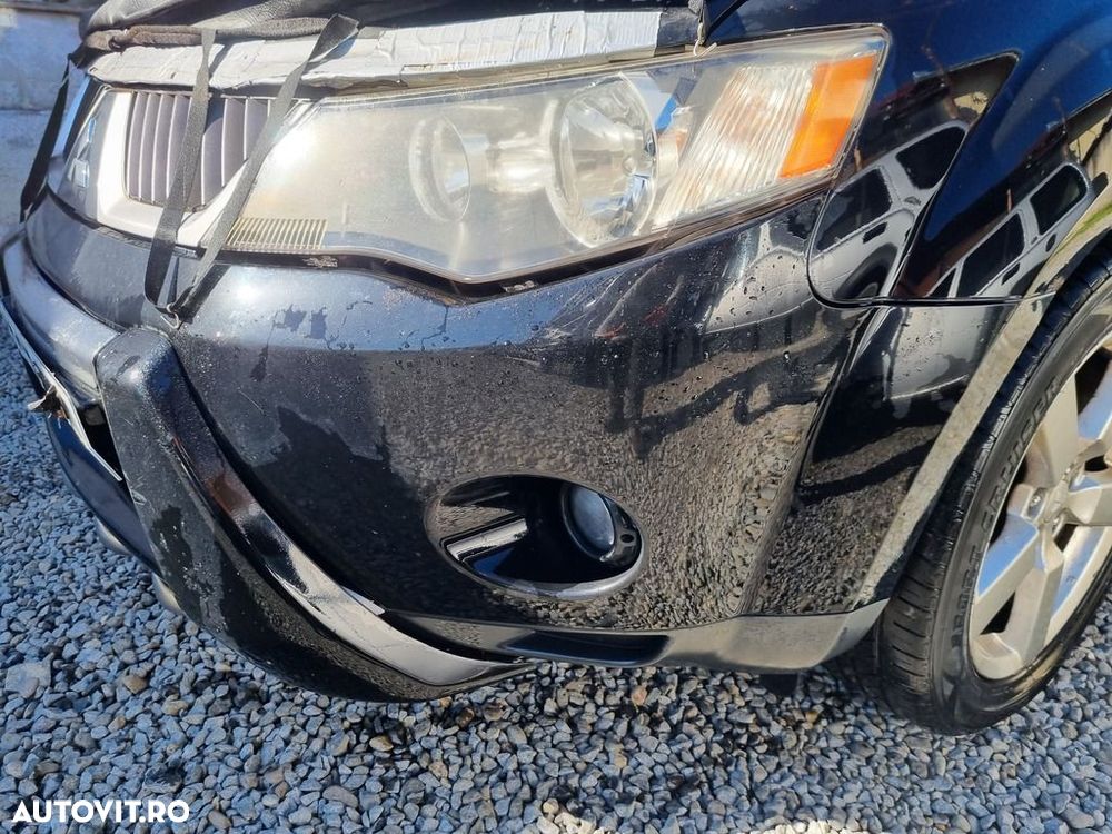 Bara fata Mitsubishi Outlander 2009 - 2012 Amethyst Black Pearl X42 (1323) model fara ... - 3