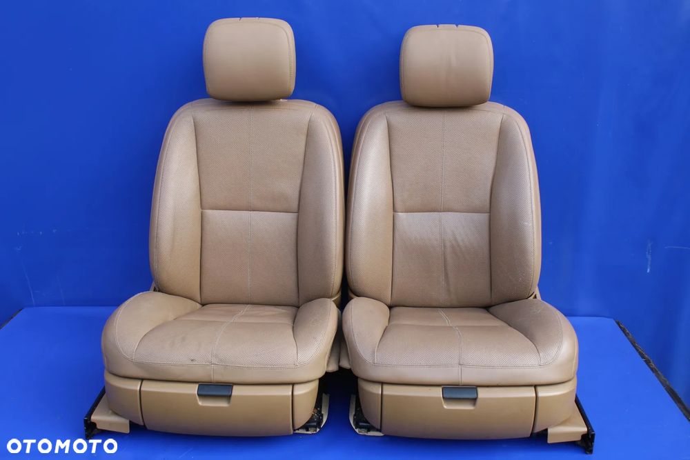 Fotele dynamiczne wentylowane masaże brąz OE Mercedes W221 - 3