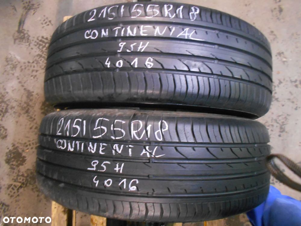 OPONY 215/55R18 CONTINENTAL CONTI PREMIUM CONTACT 2 XL DOT 4016  7.6MM - 1