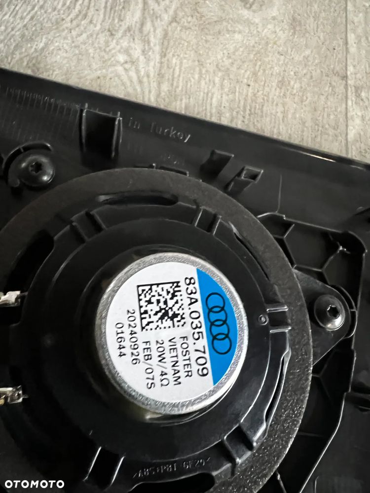 8Y5863411B 83A035709 8Y5035405A 8Y5035406A AUDI A3 8Y SEDAN PÓŁKA BAGAŻNIKA TYŁ TYLNA BLENDA GŁOŚNIK ORYGINAŁ JAK NOWA 2025R - 8