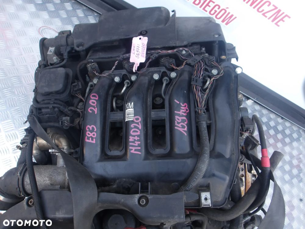 SILNIK KOMPLETNY BMW X3 E83 2.0D M47D20 05r. 159 TYS - 2