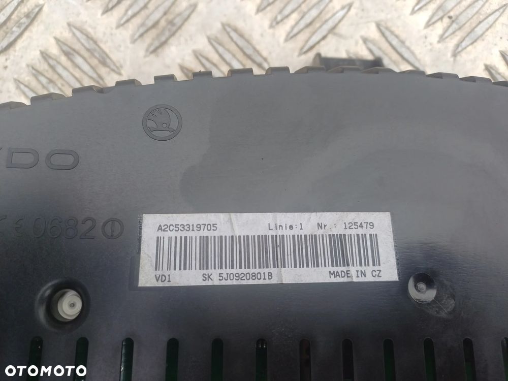 LICZNIK SKODA FABIA 2 ROOMSTER 5J0920801B 108TYŚ.KM - 6