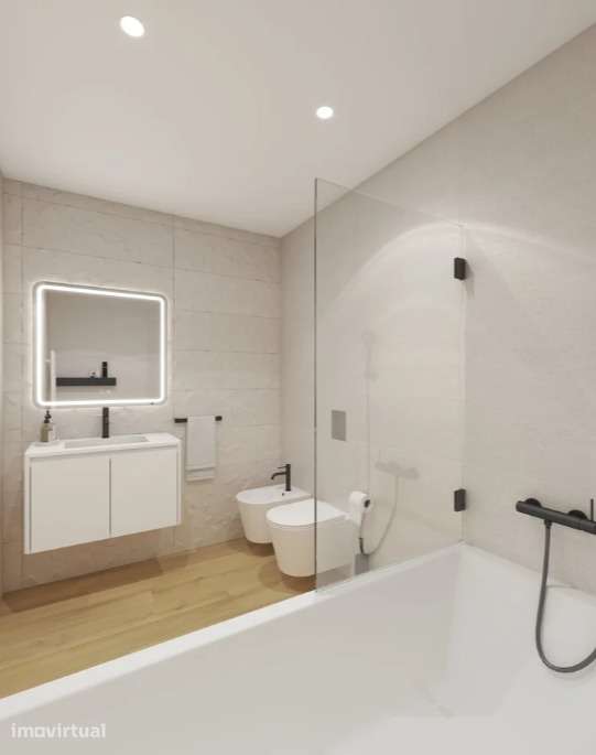 Apartamento T1+1, Bloco C, do Condomínio Privado Prestige - Parceiros - Grande imagem: 5/12