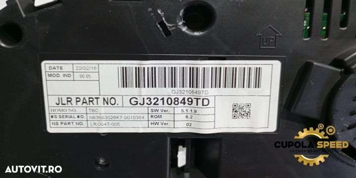 Ceasuri bord GJ3210849TD (de Europa) Land Rover Range Rover Evoque L5 - 2